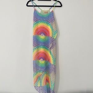 Mara Hoffman rainbow high-low maxi dress